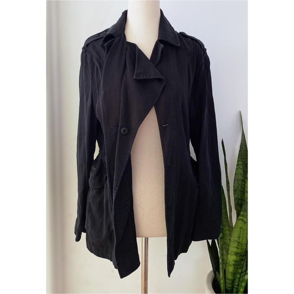 All Saints Kaiya Ink Blue Utility Jacket 4​​​​​ - Picture 6 of 10